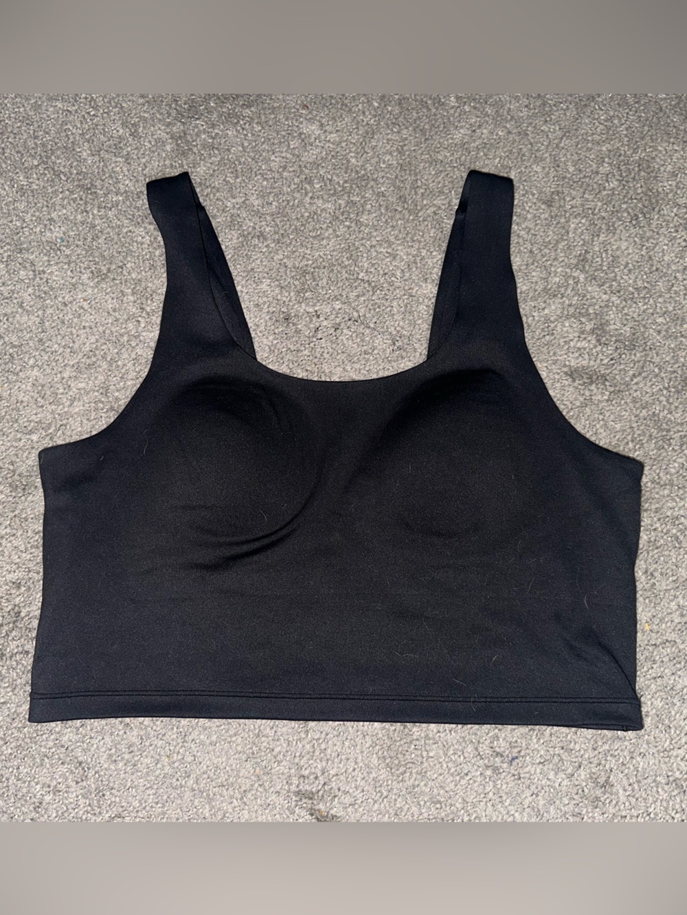 Victoria's Secret Black Seamless Crop Tank Bra